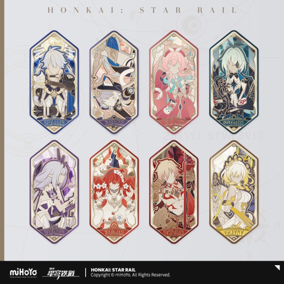 miHoYo HSR As I've Written Series Tinplate Badge Acrylic Rotatable Standee